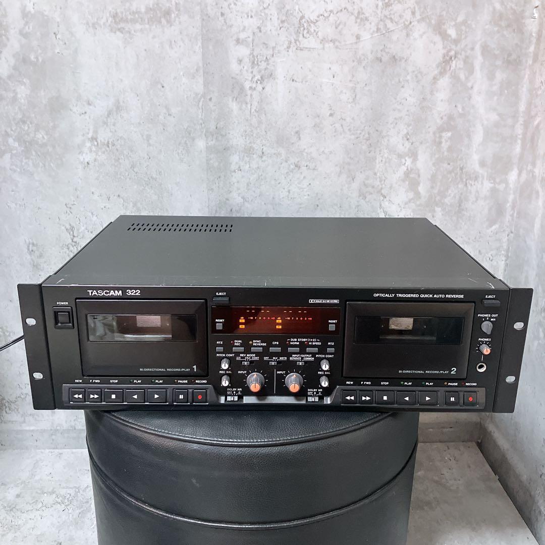 【希少】TASCAM 322　カセットデッキ カセットプレーヤー