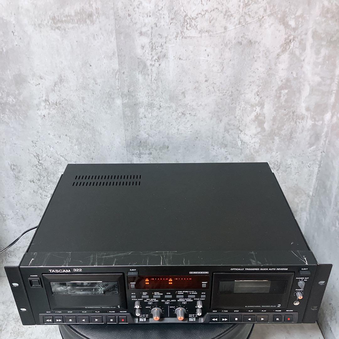【希少】TASCAM 322　カセットデッキ カセットプレーヤー