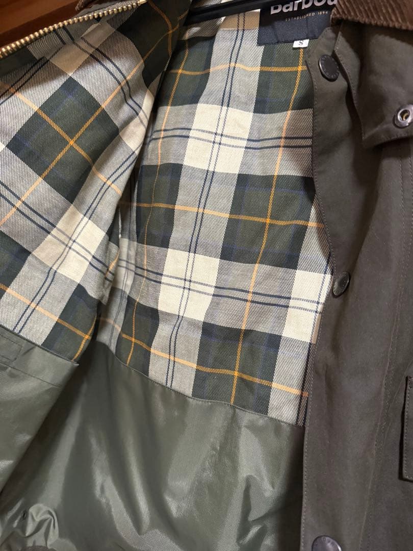 Barbour ダークグリーン ミリタリージャケット Sサイズ 新品