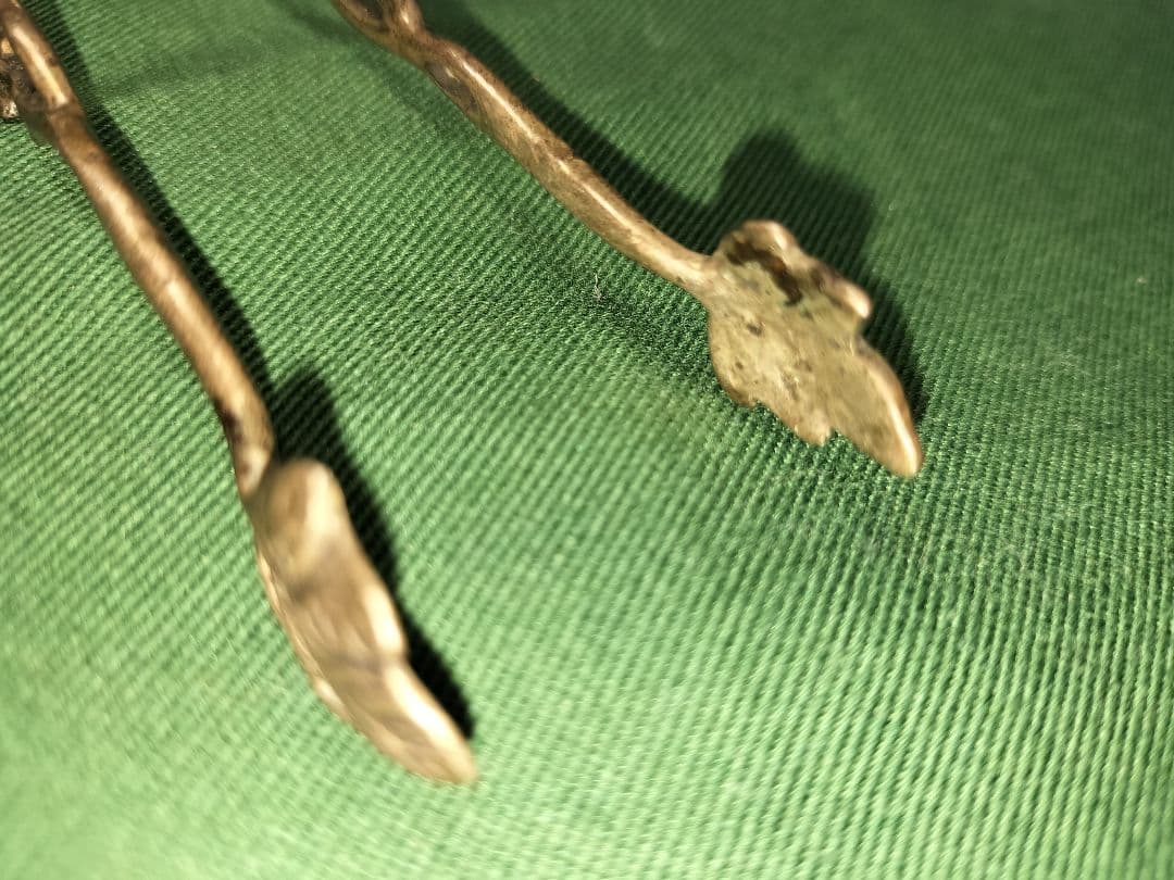 シルバー　アンティーク　シュガートング　銀　ドイツ