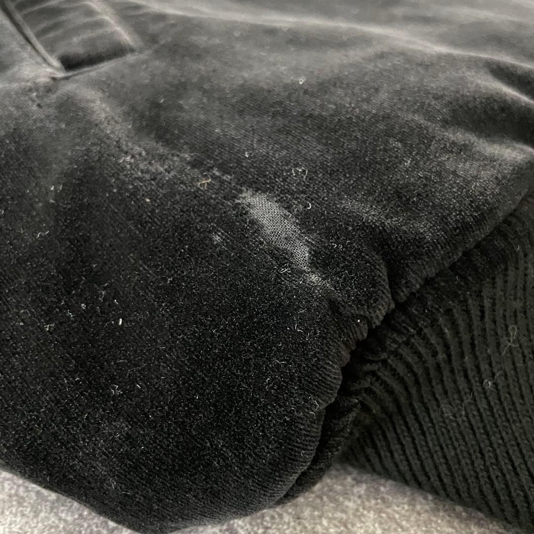 90-'s 龍 富士 別珍 スカジャン スーベニア 短丈 F ベロア 黒