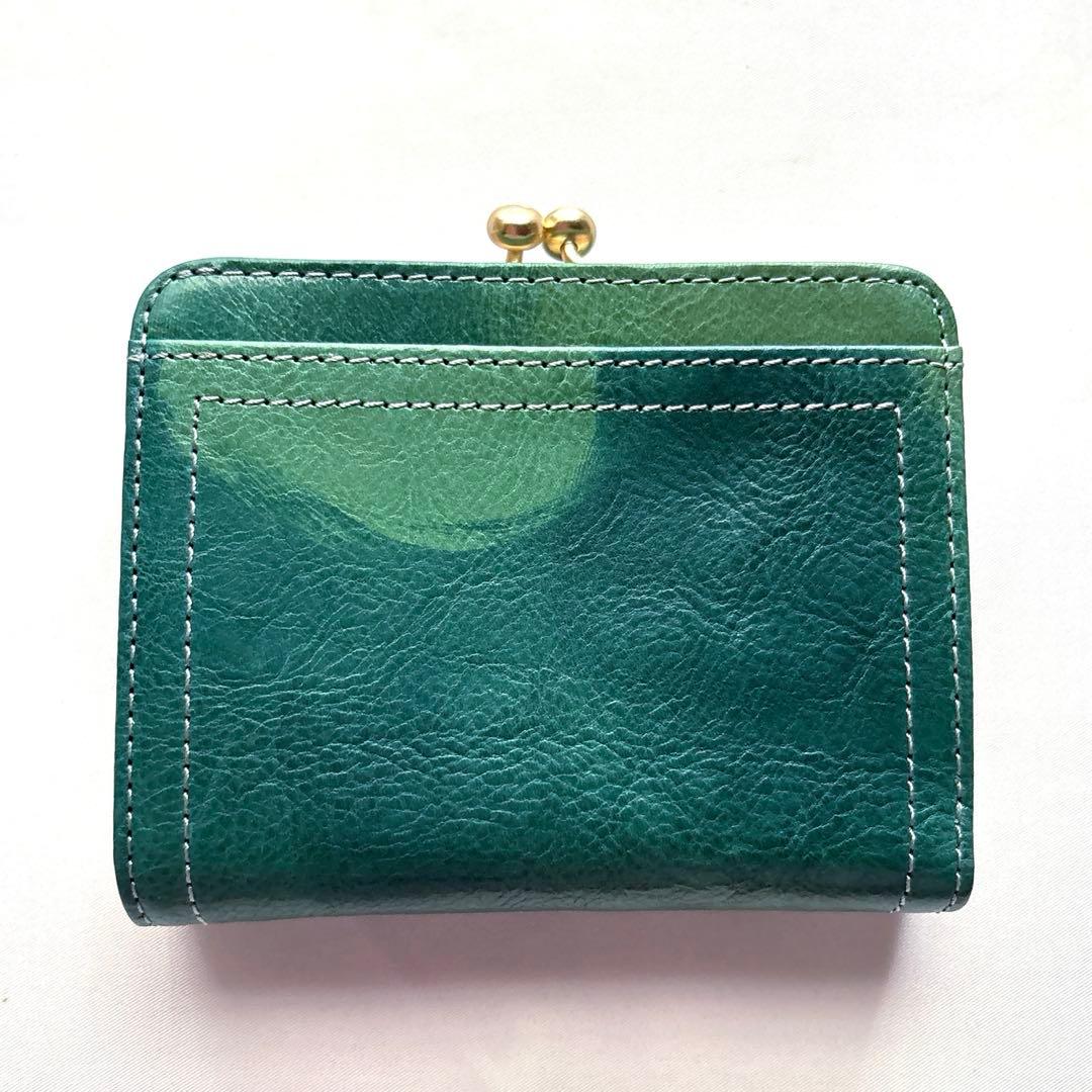 【新品同様】Dakota ダコタ ペンネロ がま口2つ折り財布 ブルー