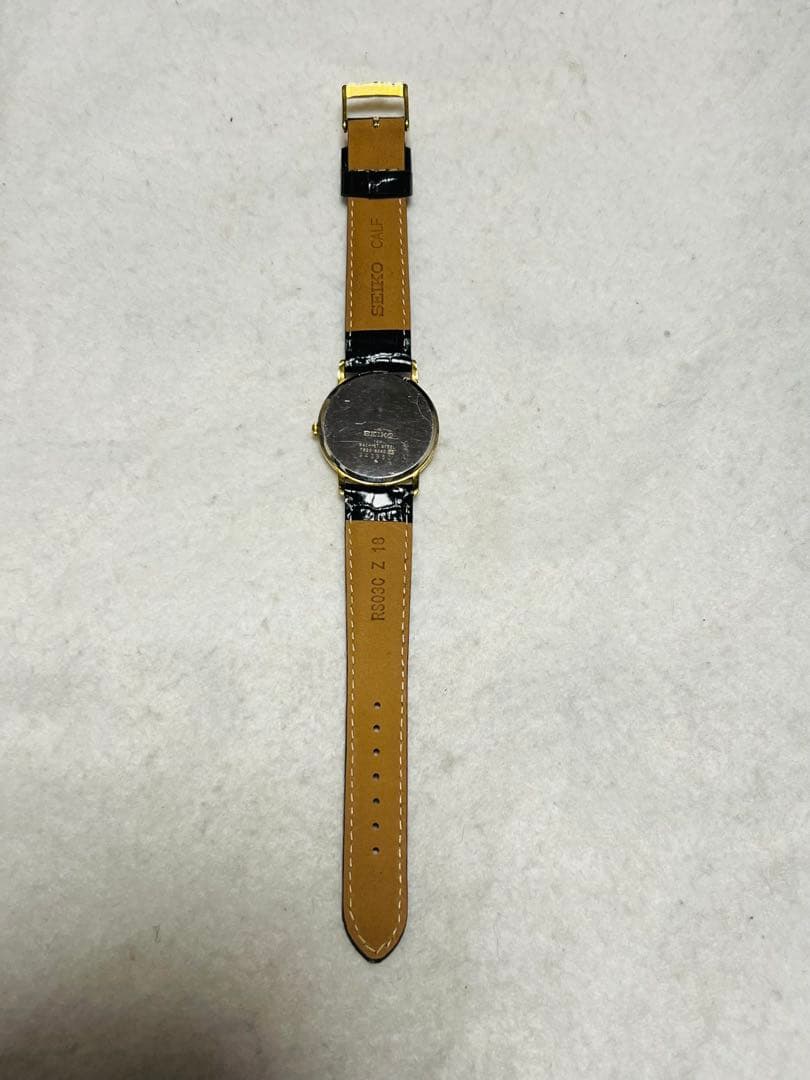 SEIKO 7820-8040　14K 刻印電池/ベルト新品　作動品