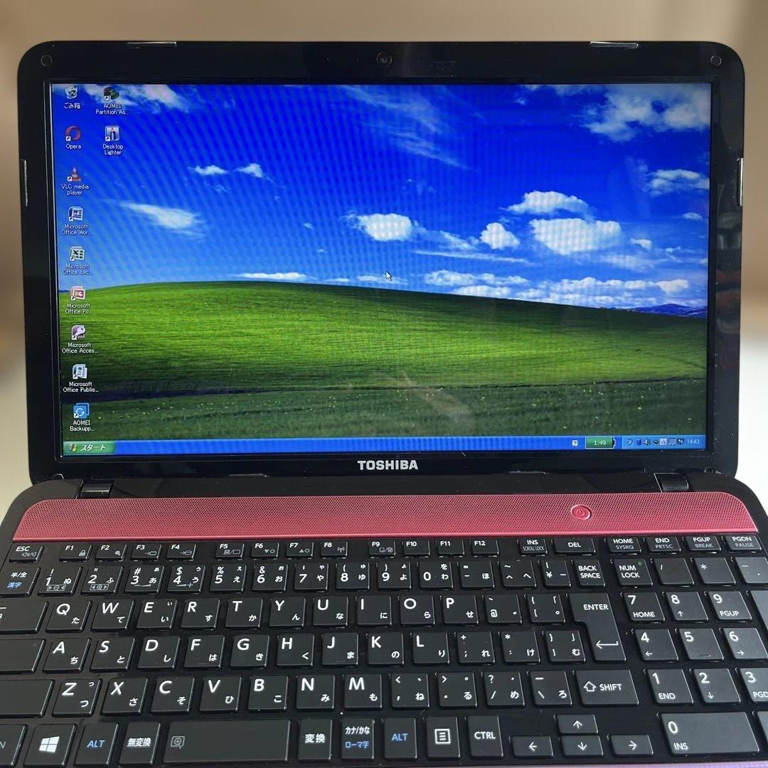 ☆格安美品☆WinXP☆東芝15.6インチ大画面SSD搭載ノート☆第3世代i7☆
