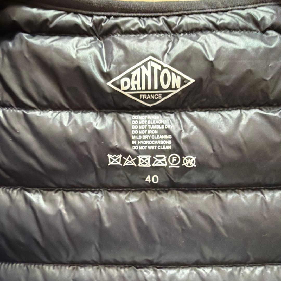 DANTON ダウンジャケット メンズMサイズ　ブラック
