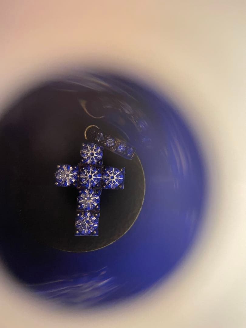 アイボリータワー 6石 クロス vago k18 18k トップ ダイヤモンド