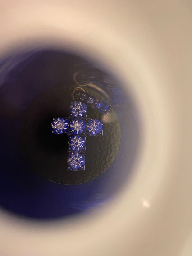 アイボリータワー 6石 クロス vago k18 18k トップ ダイヤモンド