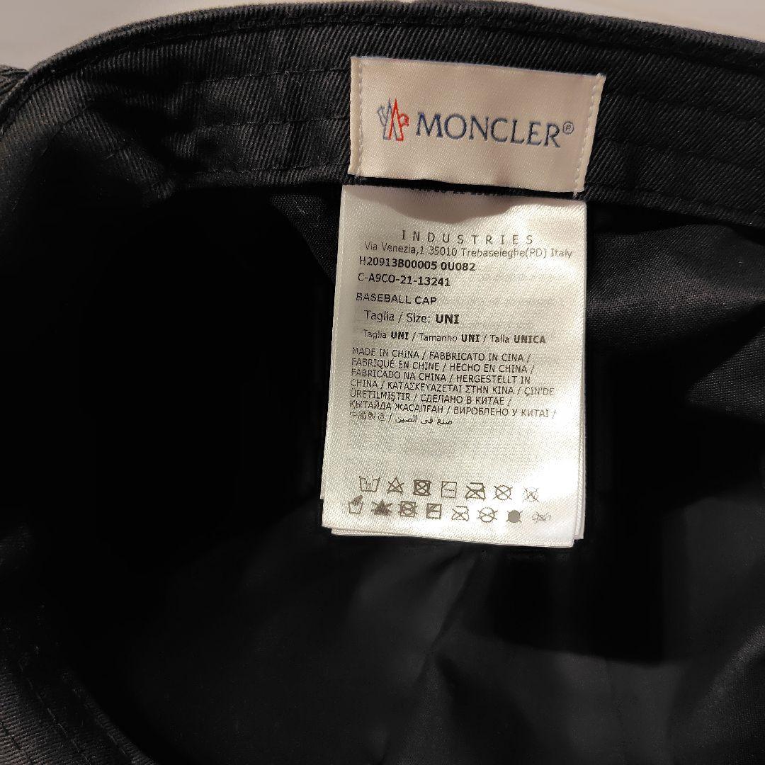 MONCLER　モンクレール　キャップ 　黒　ブラック　状態よくご確認ください