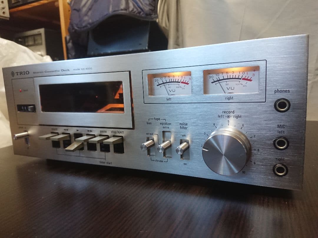 美品メンテナンス整備済TRIO製ビンテージステレオカセットデッキKX-4000