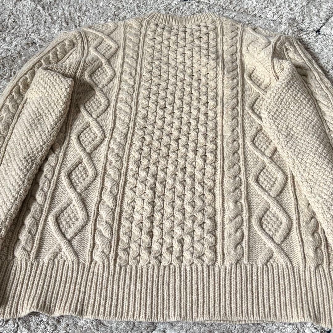 【美品✨】XL ポロラルフローレン　ケーブルニット　アランニット　カシミヤ