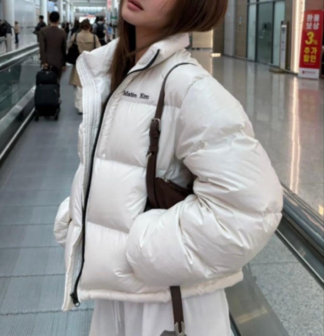 Matin Kim ダウンジャケット 25FW アイボリー