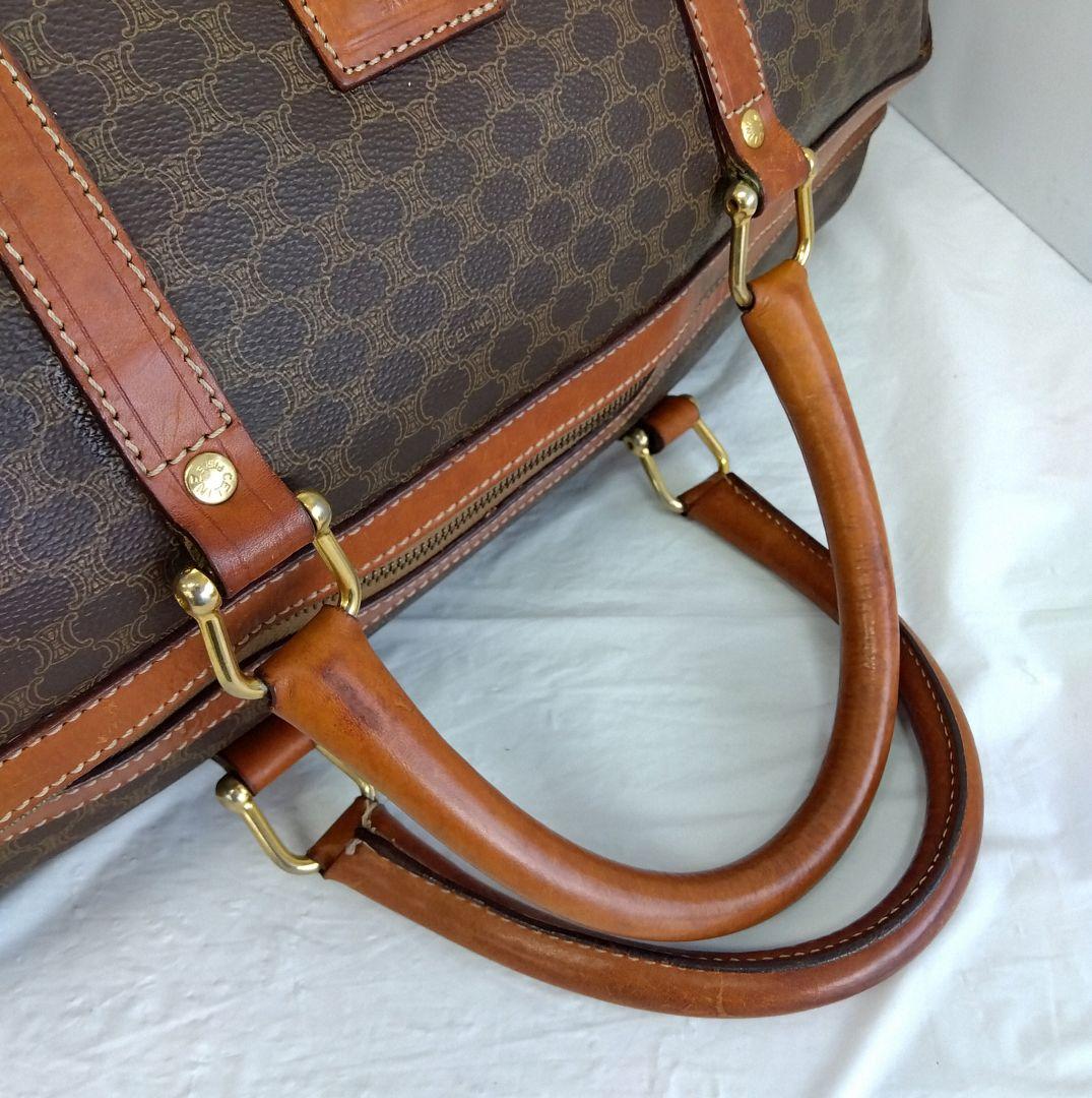 APZ13 セリーヌ マカダム ボストンバッグ ゴールド金具 トリオンフ