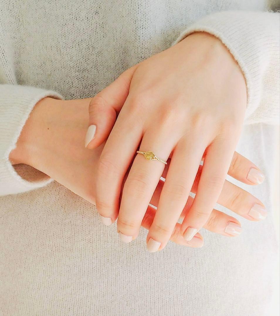 【NOIR DE POUPEE】K10 Lucia ルチルクォーツ リング