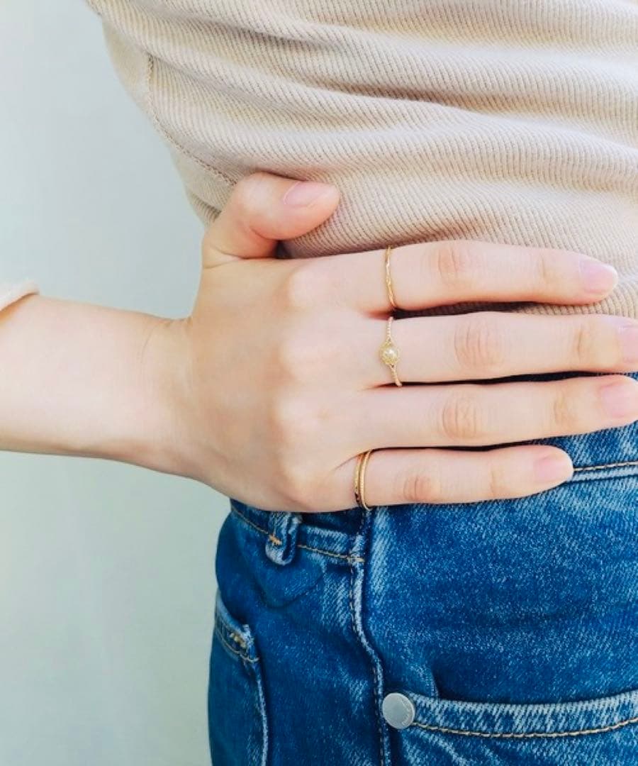 【NOIR DE POUPEE】K10 Lucia ルチルクォーツ リング