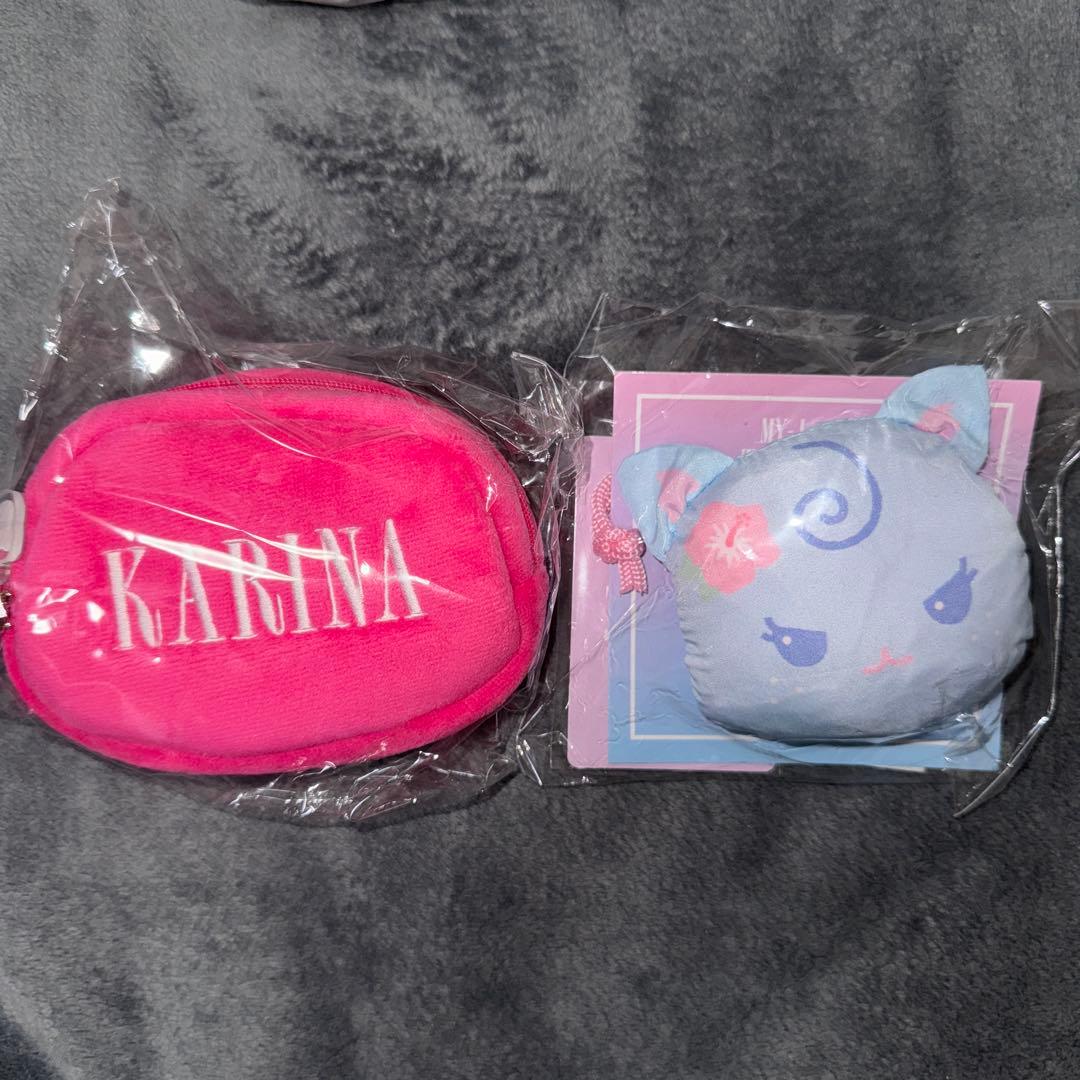 新品未開封　aespa エスパ カリナ トレカ　ポーチ　ペンミ エコバッグ