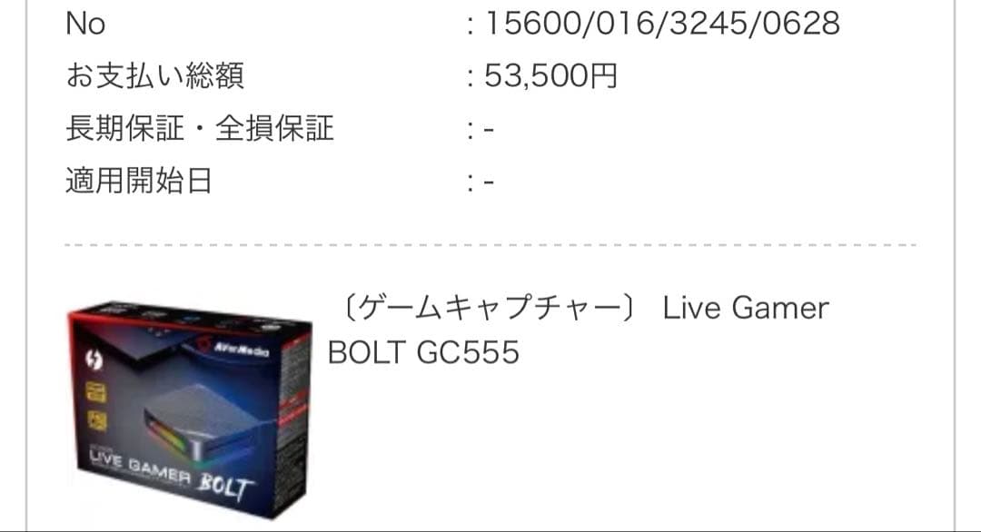 AVerMedia LiveGamer BOLT GC555 キャプチャーボード