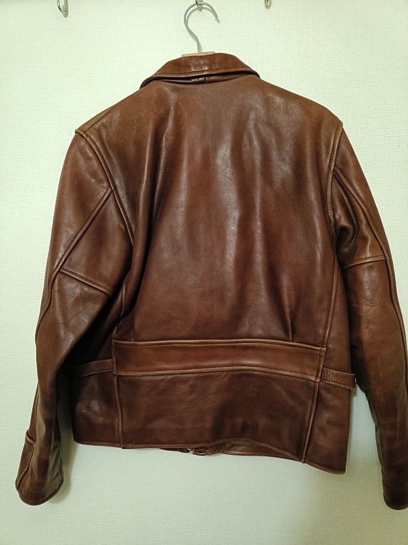 BLUE CROSS ヴィンテージ シングルライダース ブルークロス 本革　38