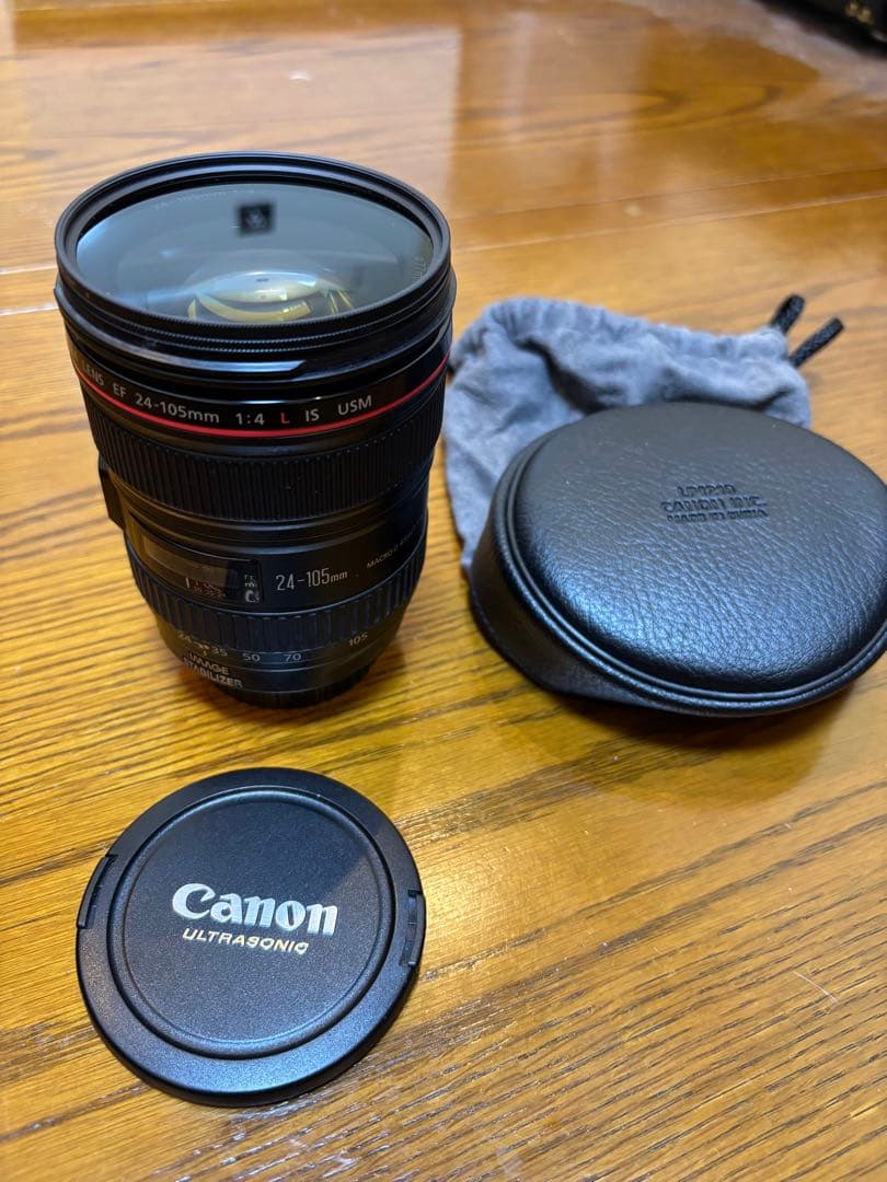 キャノン EF 24-105mm F4 L IS USM レンズフィルター付き