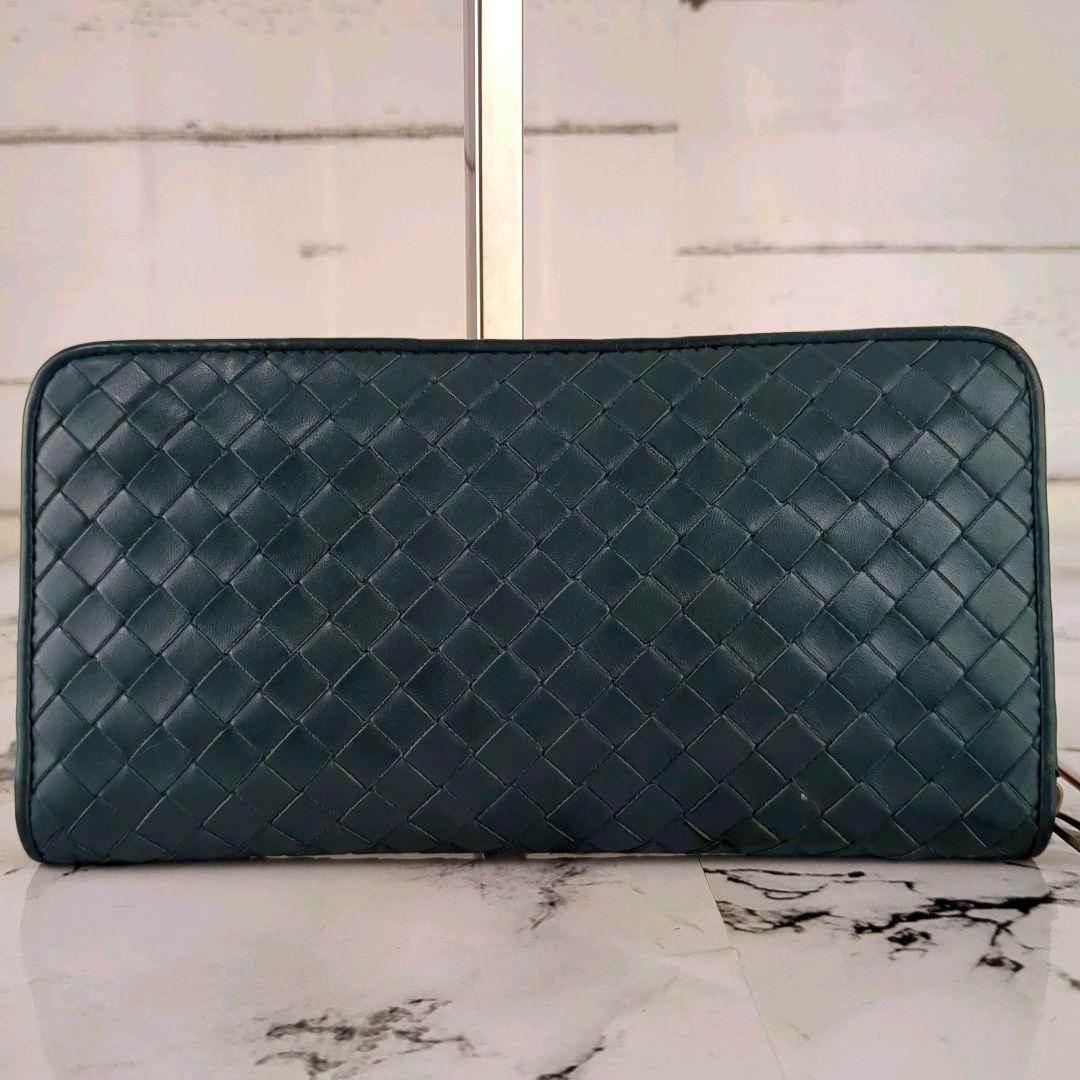 【専用】ボッテガヴェネタ☆イントレチャート　希少カラー　ラウンドジップ　長財布