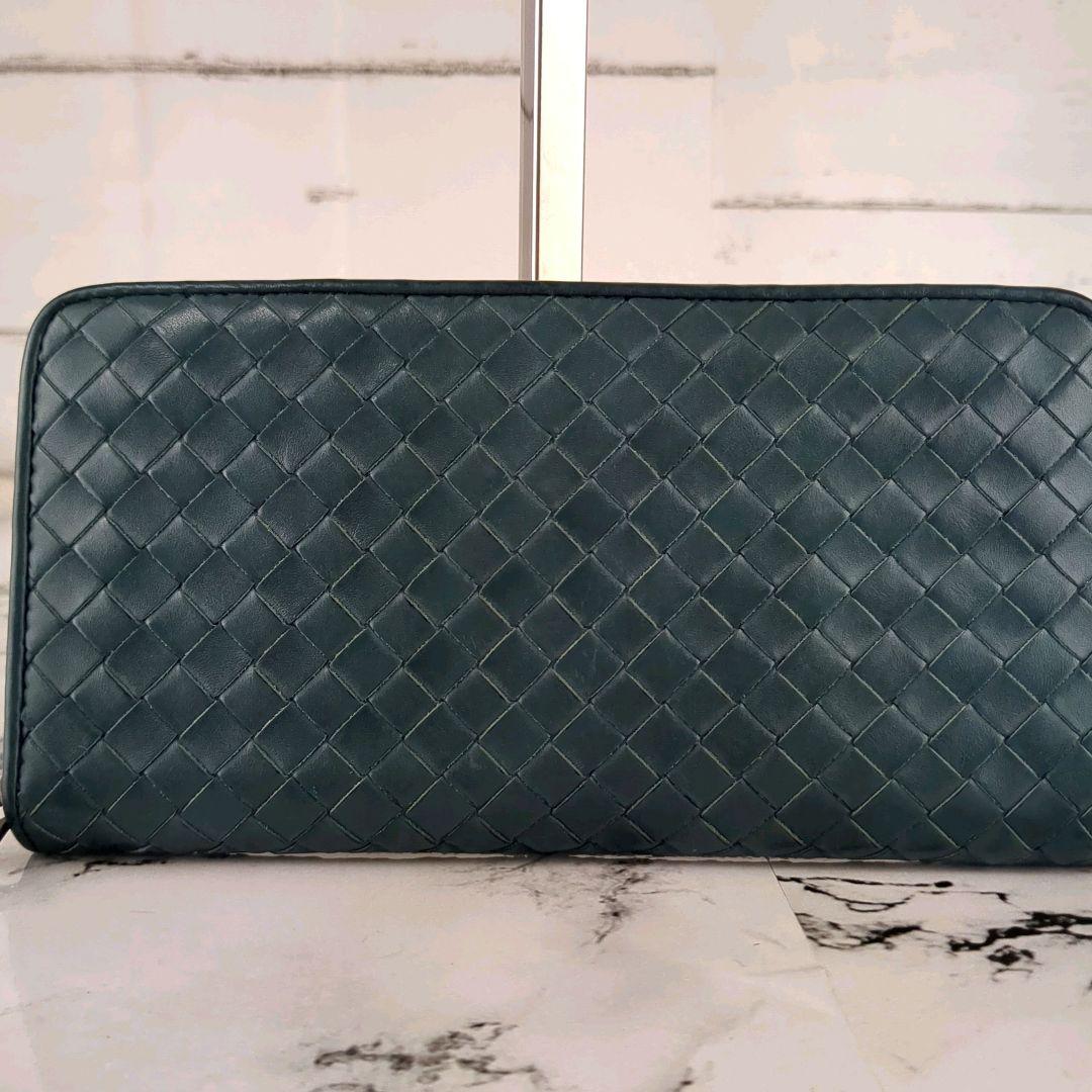 【専用】ボッテガヴェネタ☆イントレチャート　希少カラー　ラウンドジップ　長財布