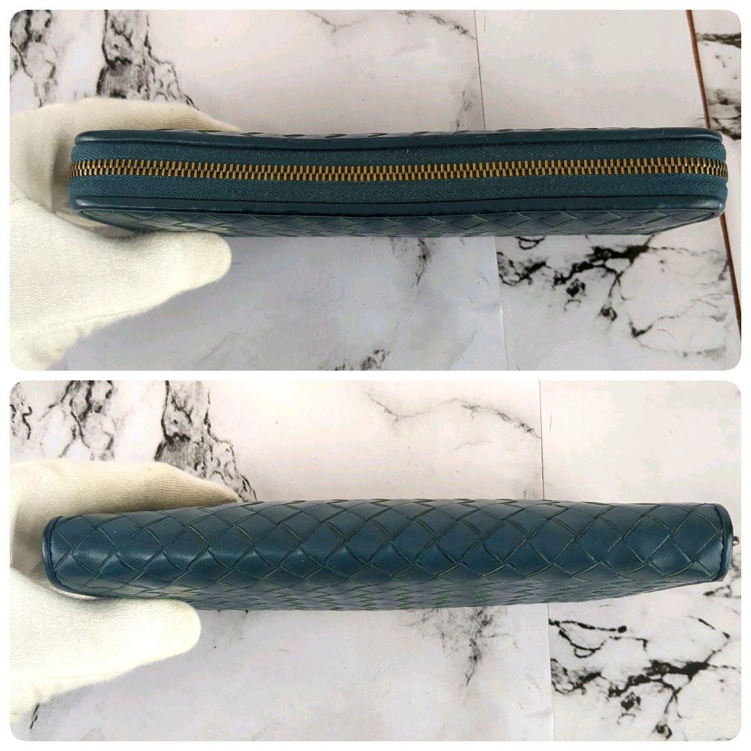 【専用】ボッテガヴェネタ☆イントレチャート　希少カラー　ラウンドジップ　長財布