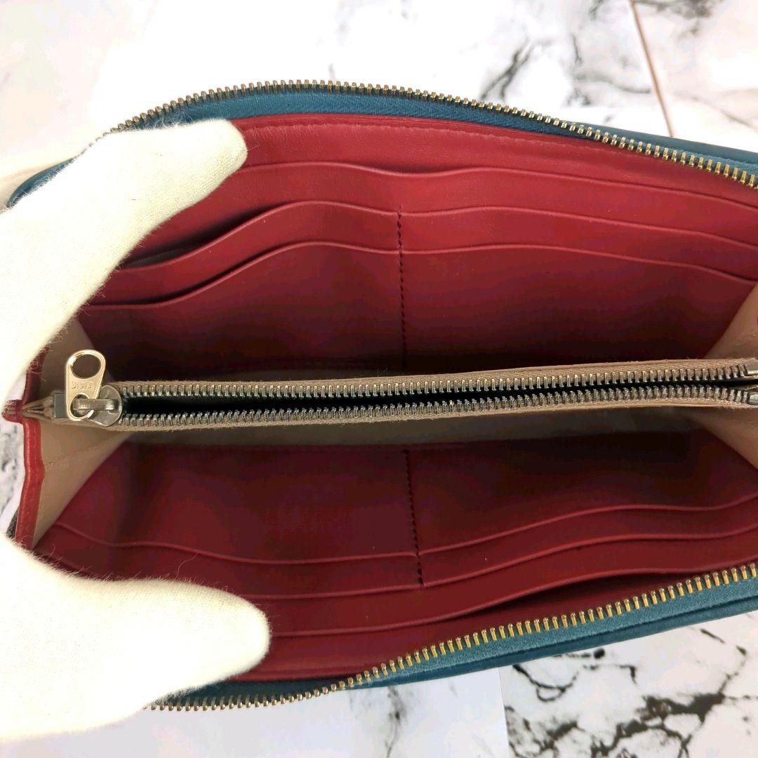 【専用】ボッテガヴェネタ☆イントレチャート　希少カラー　ラウンドジップ　長財布