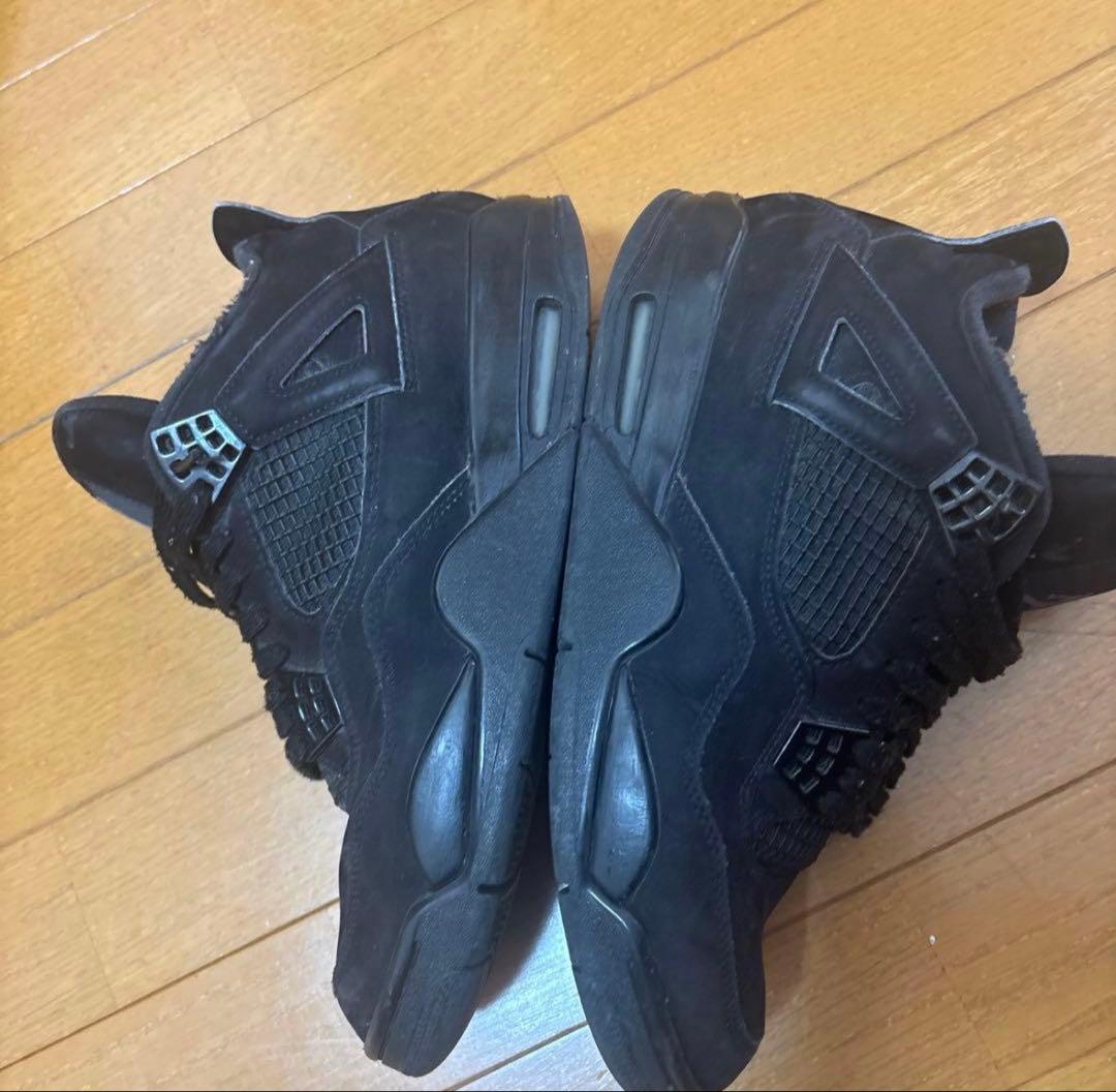 靴 aj4 black cat