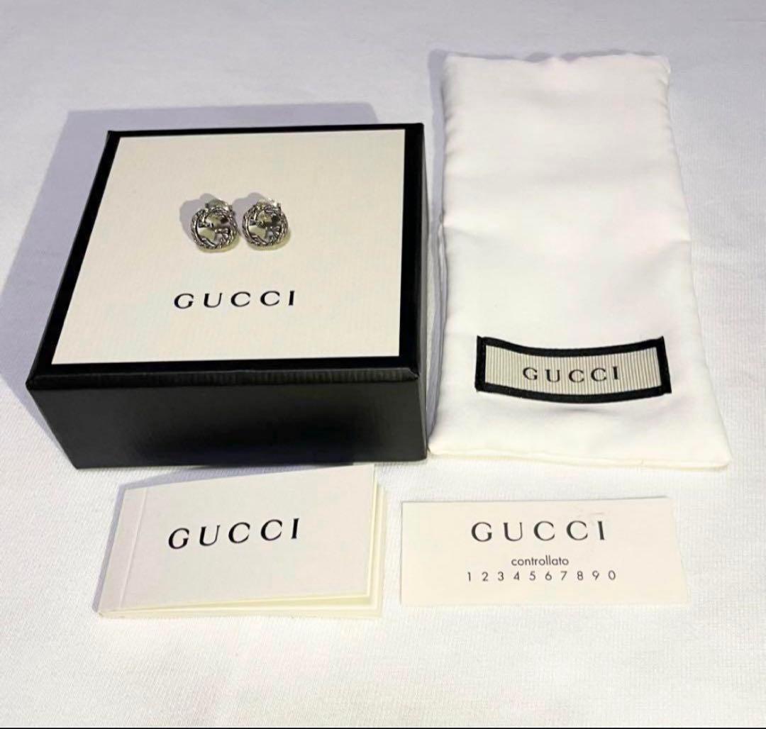 【極美品‼️】インターロッキング ピアス両耳