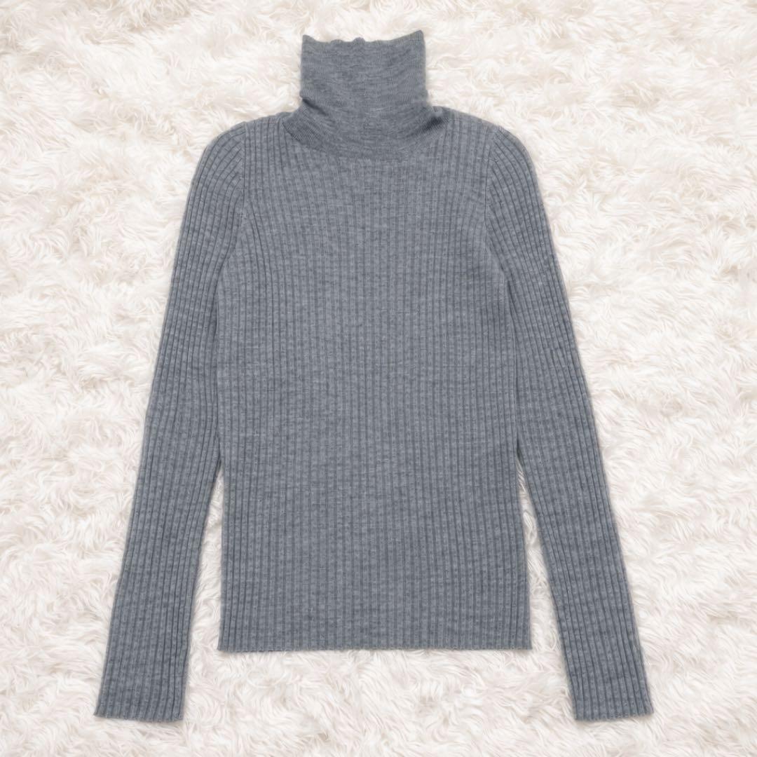 ✨極美品✨L’Appartement 定番リブニット グレー 美シルエット