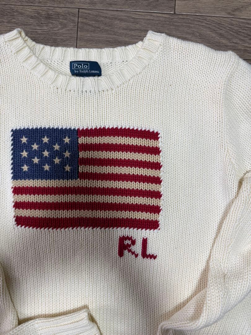 Polo Ralph Lauren アメリカ国旗ニットセーター