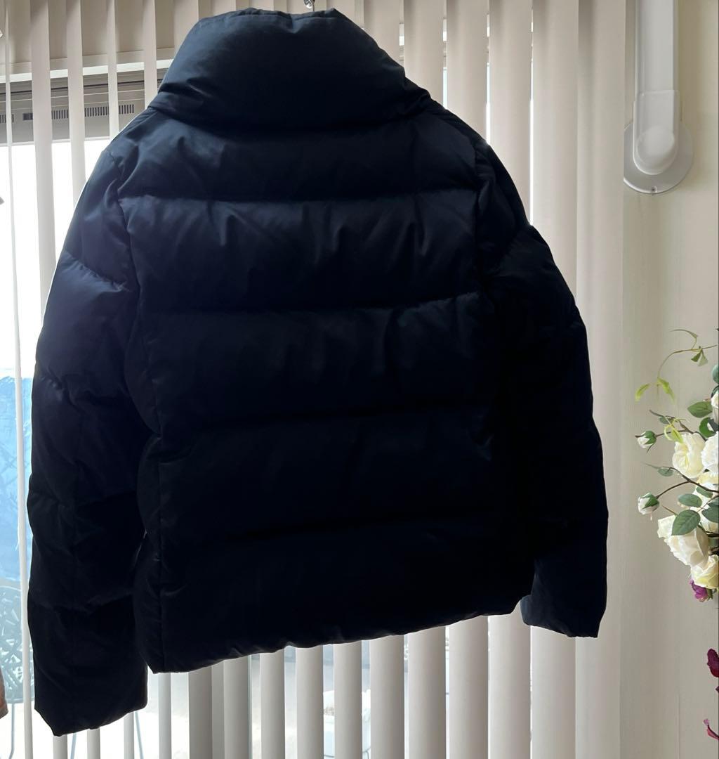 美品❣️ ANAYI サテンピーチショートダウンコート　ネイビー　36