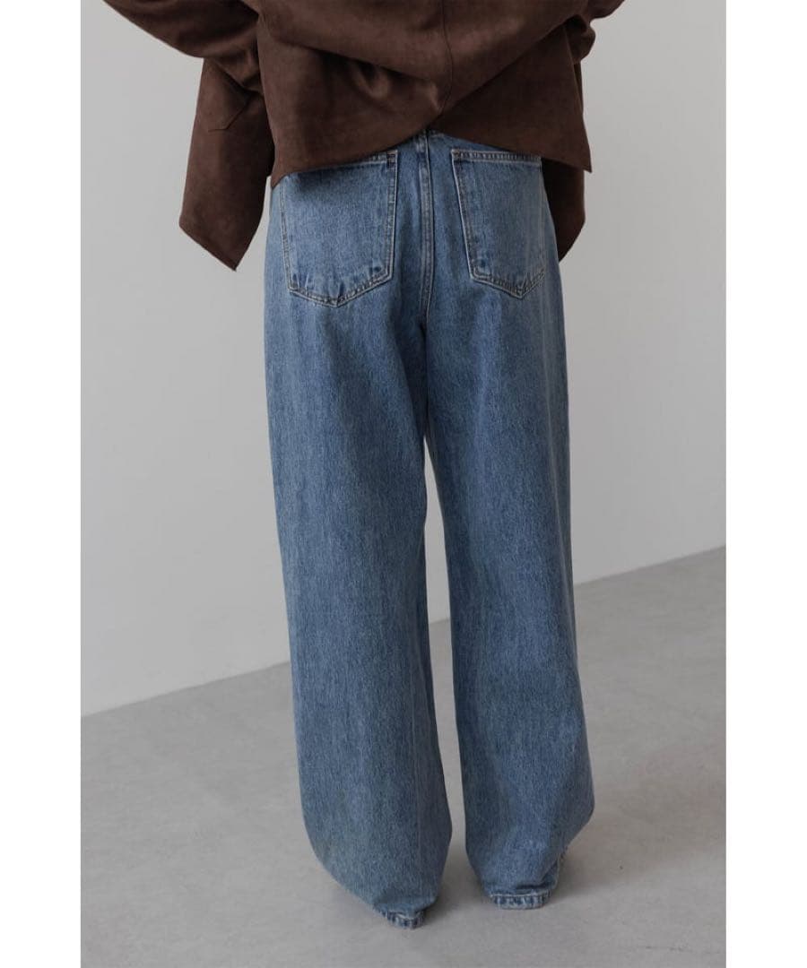 Na.e ナエ　ワイドルーズジーンズ　ディープブルー　M ロング丈　美品