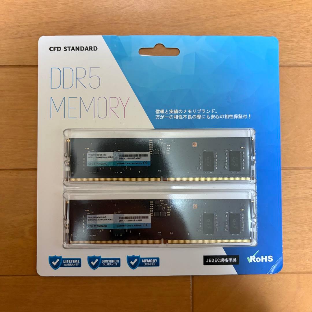 メモリー CFD W5U4800CS-8G DDR5 PC5-38400 16G(8x2)