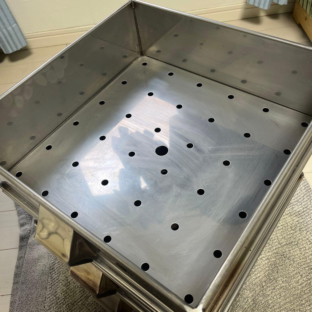 【美品】使用回数少ない業務用蒸し器　角型　2段38センチ