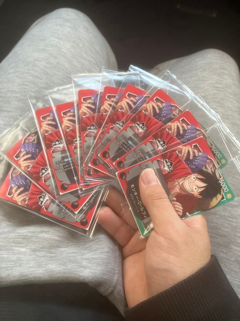 ワンピース カードゲーム ルフィ 未使用カードセット　一番くじ　ラストワン賞