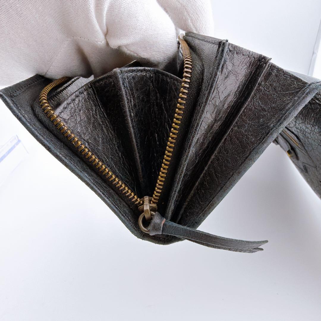 【バレンシアガ　クラシック コンチネンタル 長財布 ブラック レザー】