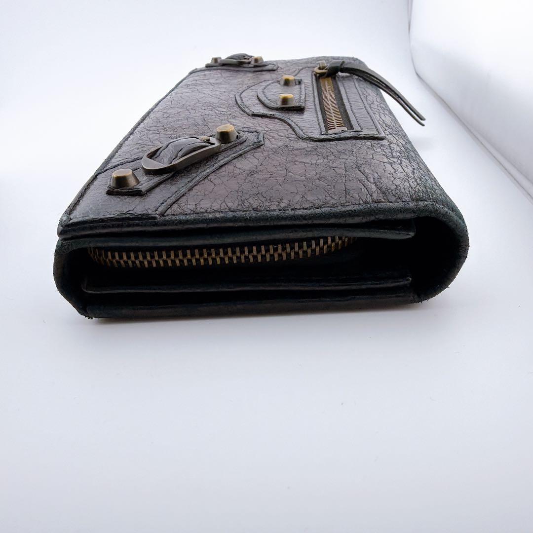 【バレンシアガ　クラシック コンチネンタル 長財布 ブラック レザー】