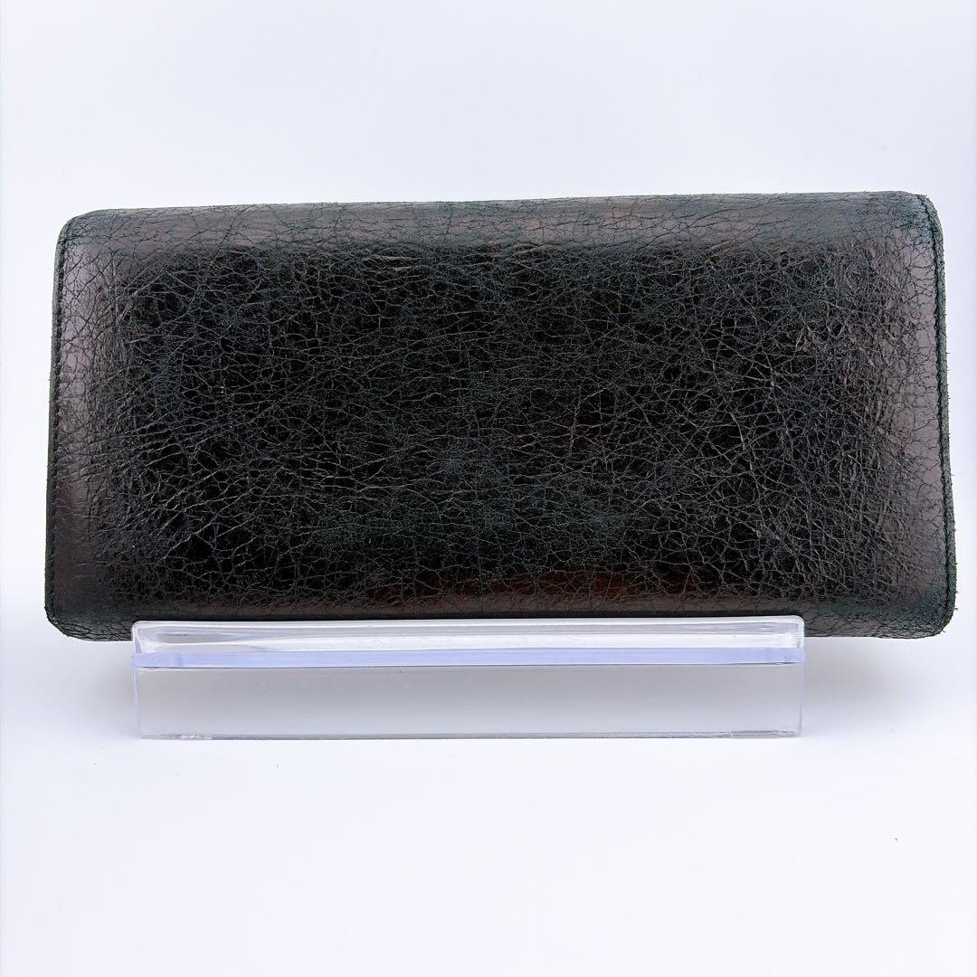 【バレンシアガ　クラシック コンチネンタル 長財布 ブラック レザー】