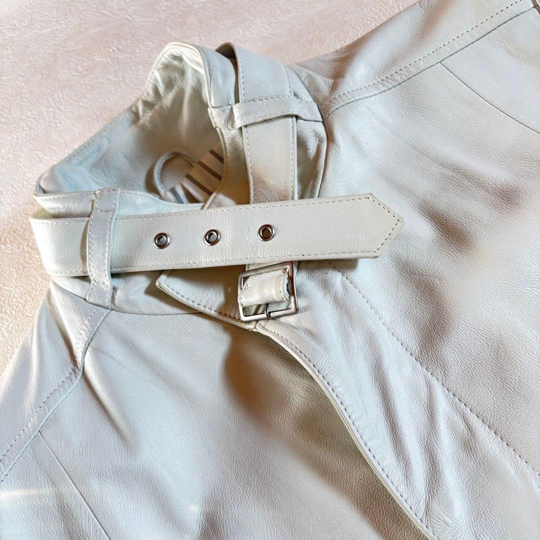 f*a様 vintage TORNADO MART 本革　ホワイト　ロングレザー