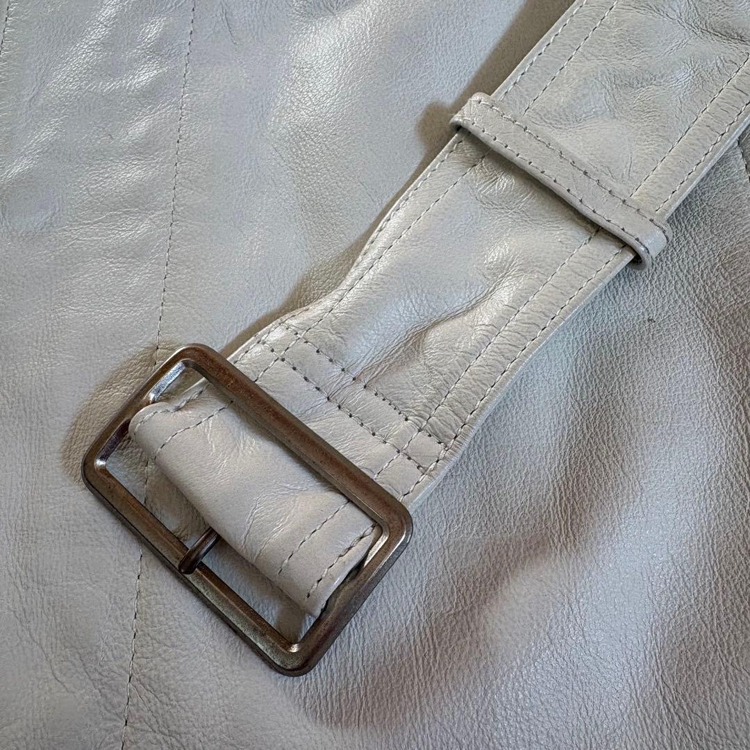 f*a様 vintage TORNADO MART 本革　ホワイト　ロングレザー