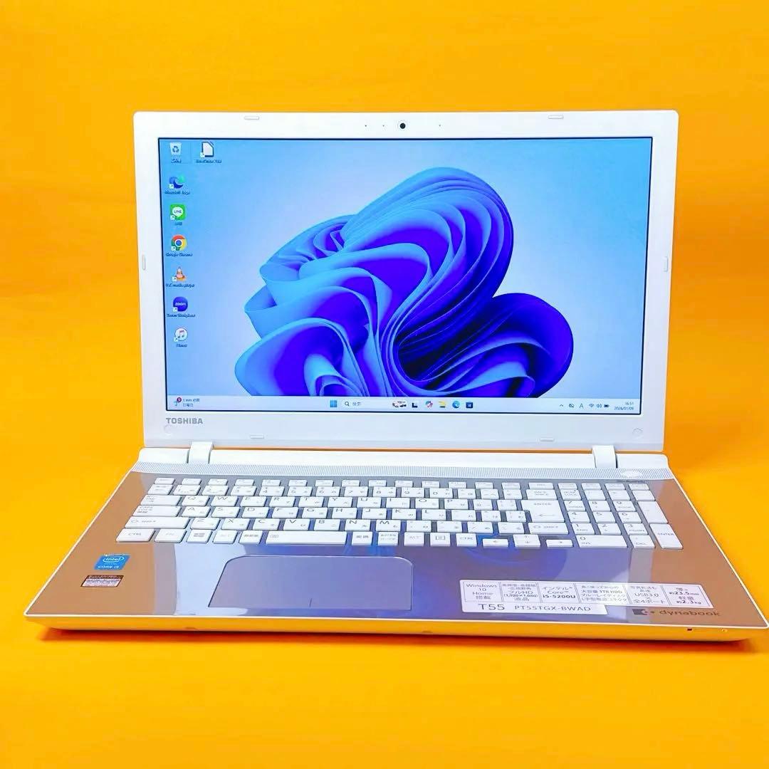 高性能i5⭐️windows11 薄型SSDノートパソコン カメラ Office