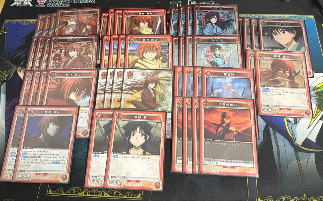 ユニオンアリーナ るろうに剣心 赤剣心デッキ　パラレル　パッツ付き