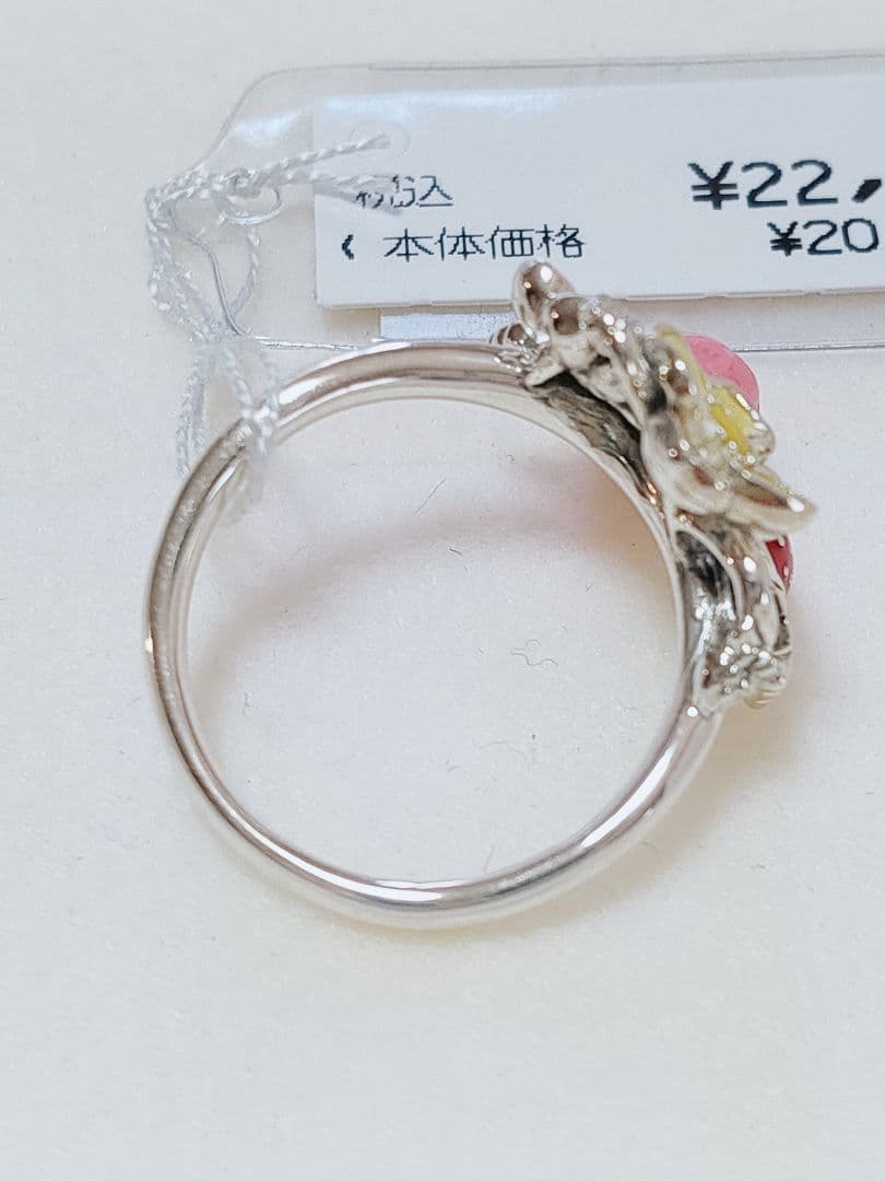 苺 未使用品 碌山 インカローズ シルバー リング