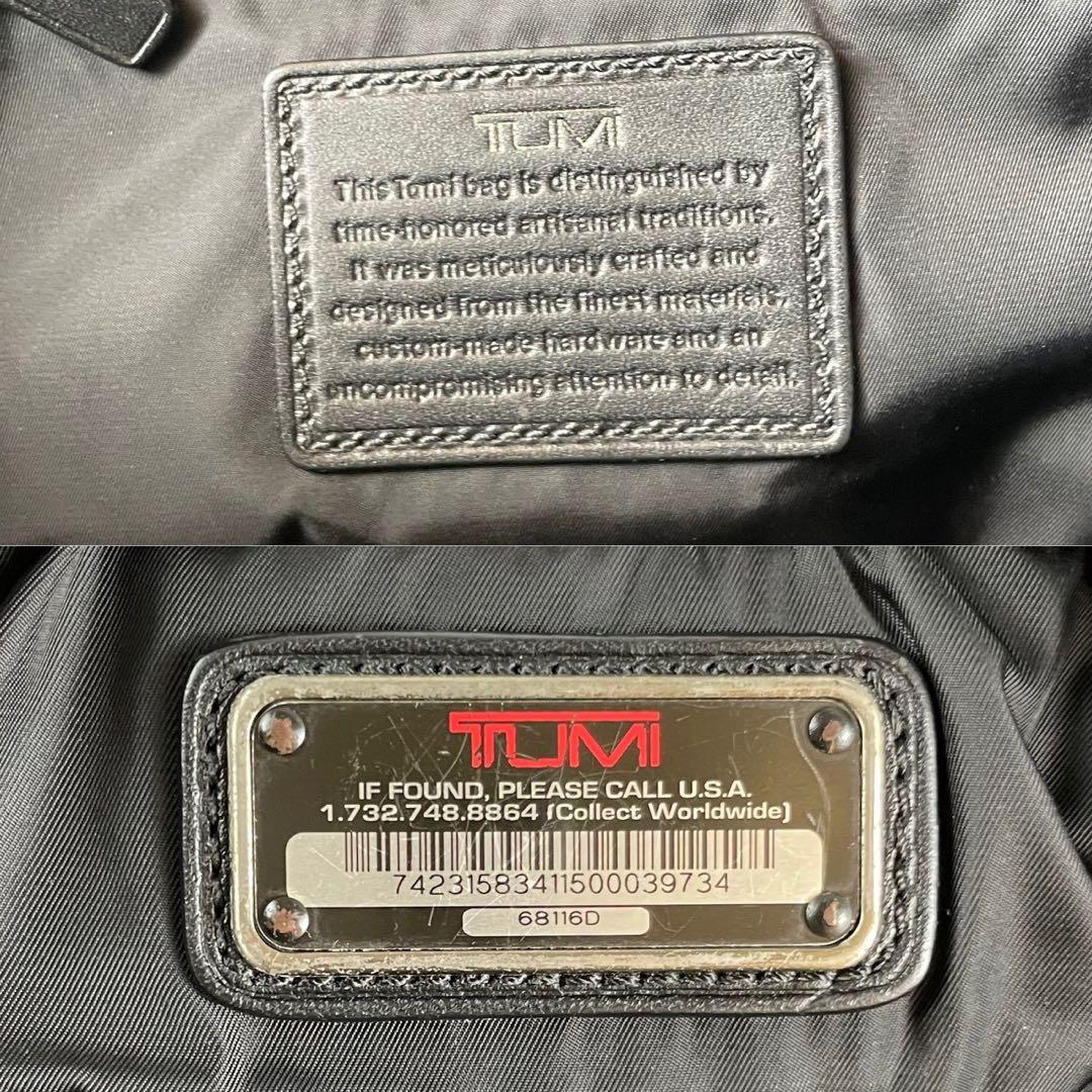 TUMI メンズ 2way レザー ビジネスバッグ ブラック