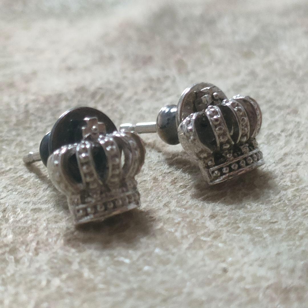 Justin Davis ジャスティンデイビス　シルバー 王冠デザイン ピアス