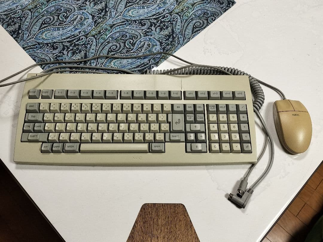 レトロPC｜NEC PC-98 純正 PS/2 キーボード＆マウスセット