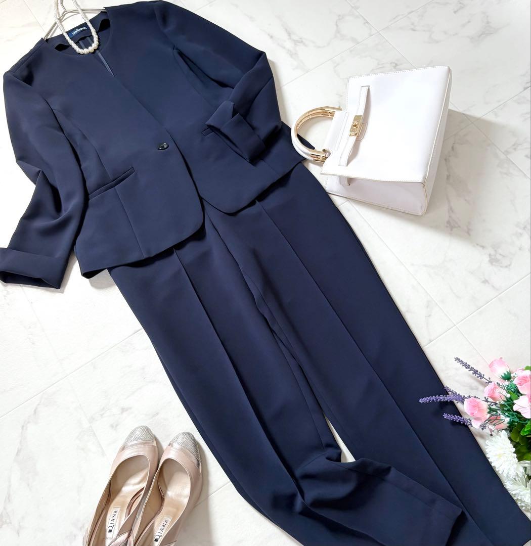 【極美品】NEW YORKER セットアップ 大きいサイズ13 紺 洗える