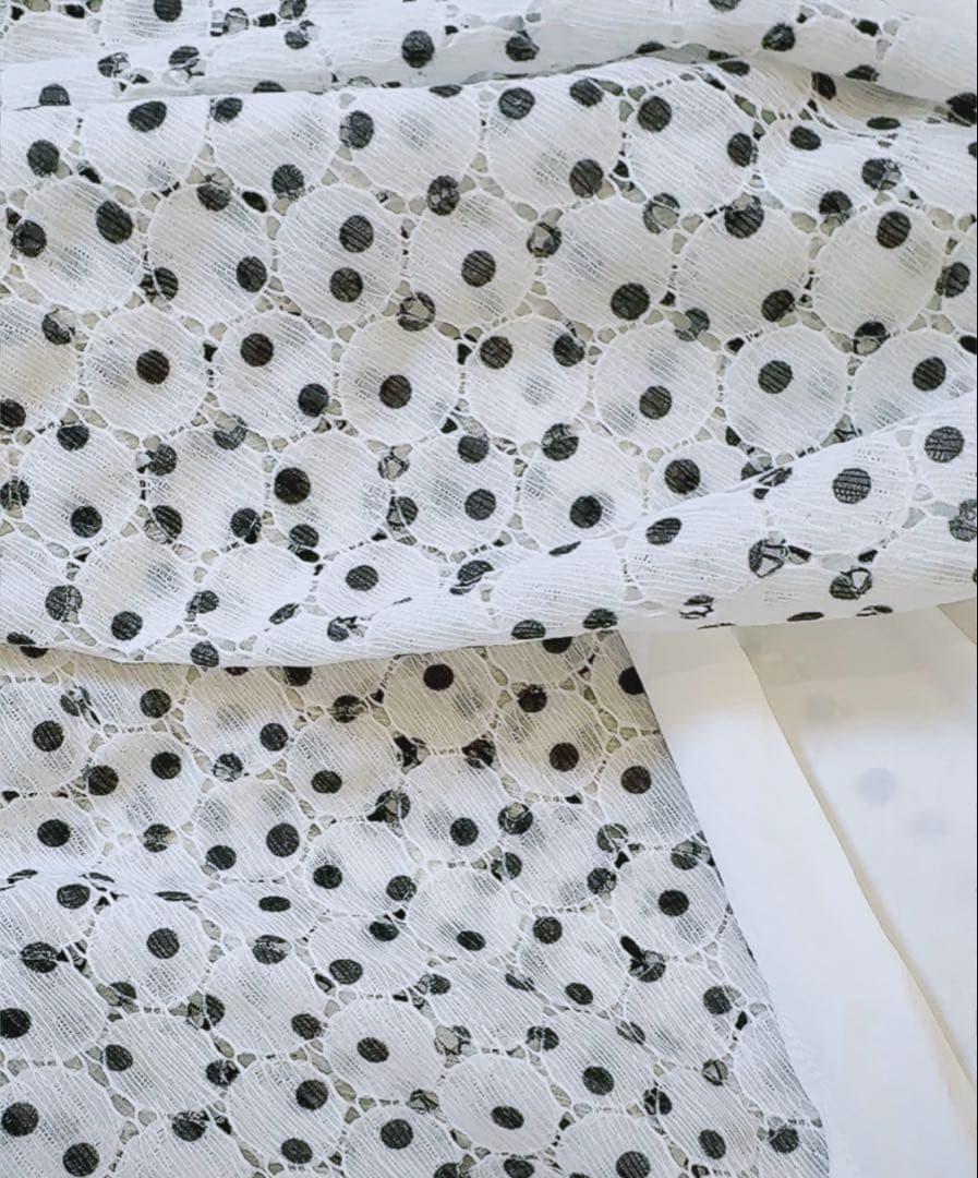 OBLIレースドットスカート