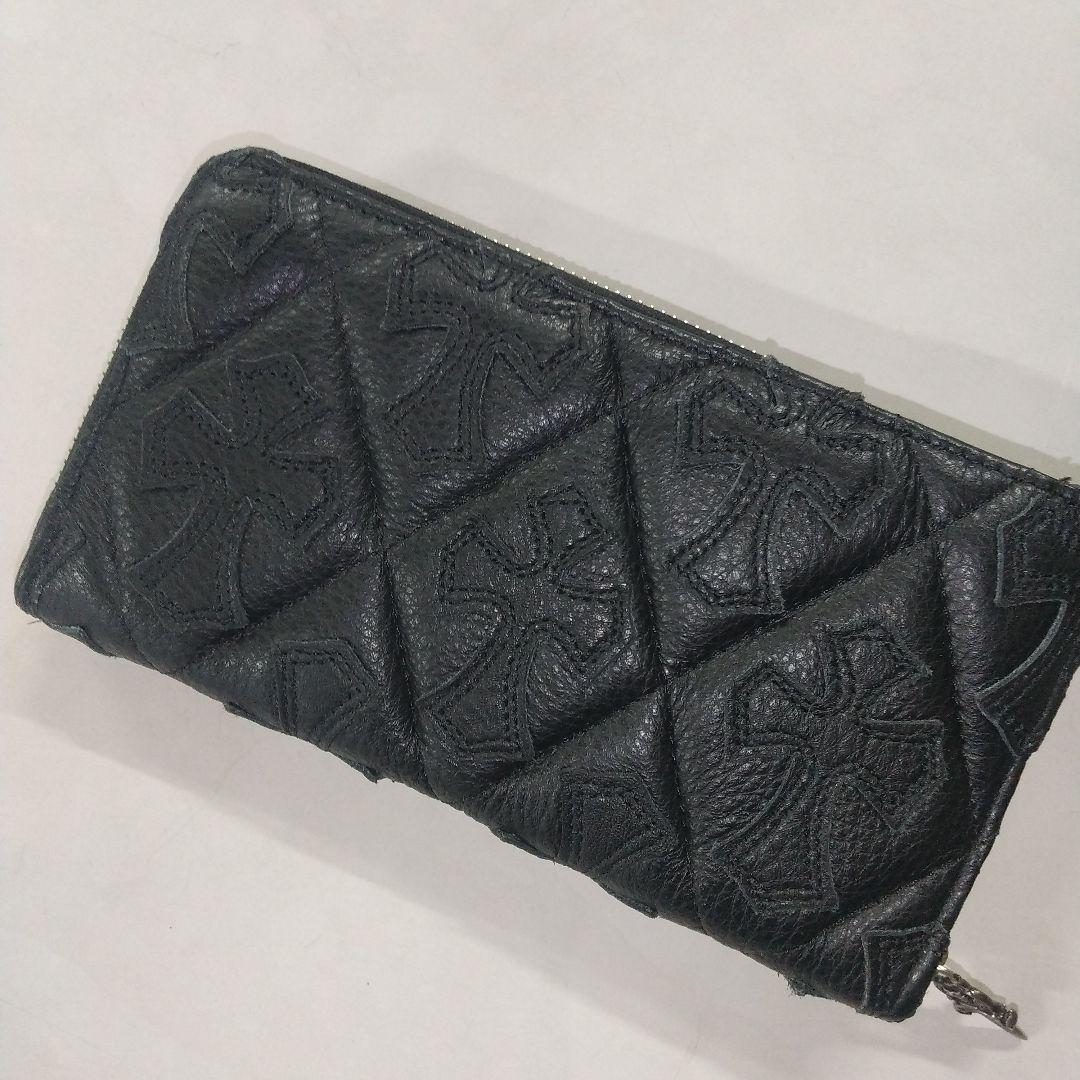 バイカーズウォレット　長財布　ラウンドジップ　セメタリークロス　クロス