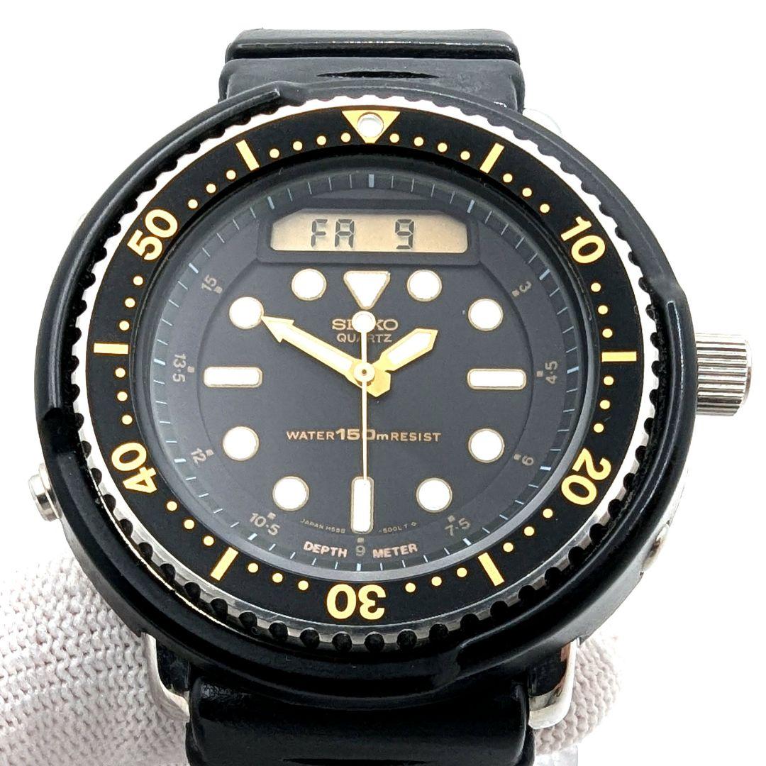【希少 新品電池交換済】SEIKO Arnie ダイバー アナデジ 腕時計